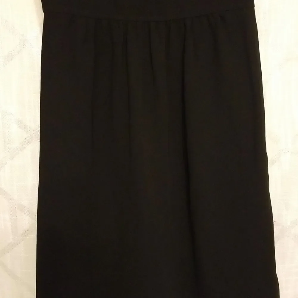 J Crew Black Label Dress Women's Black Sleeveless Size 0 Minimalist